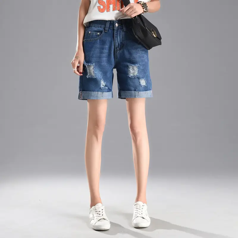 Women Elastic Waist Shorts 2024 Summer Loose Slimming - Image 5