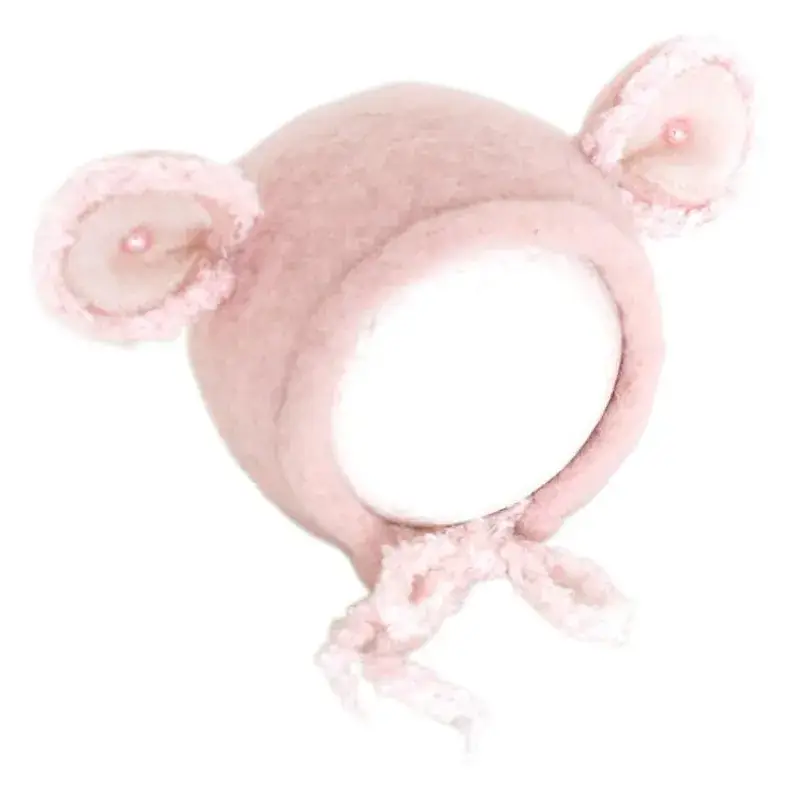 Pink Mouse Hat for Baby Photography Studio