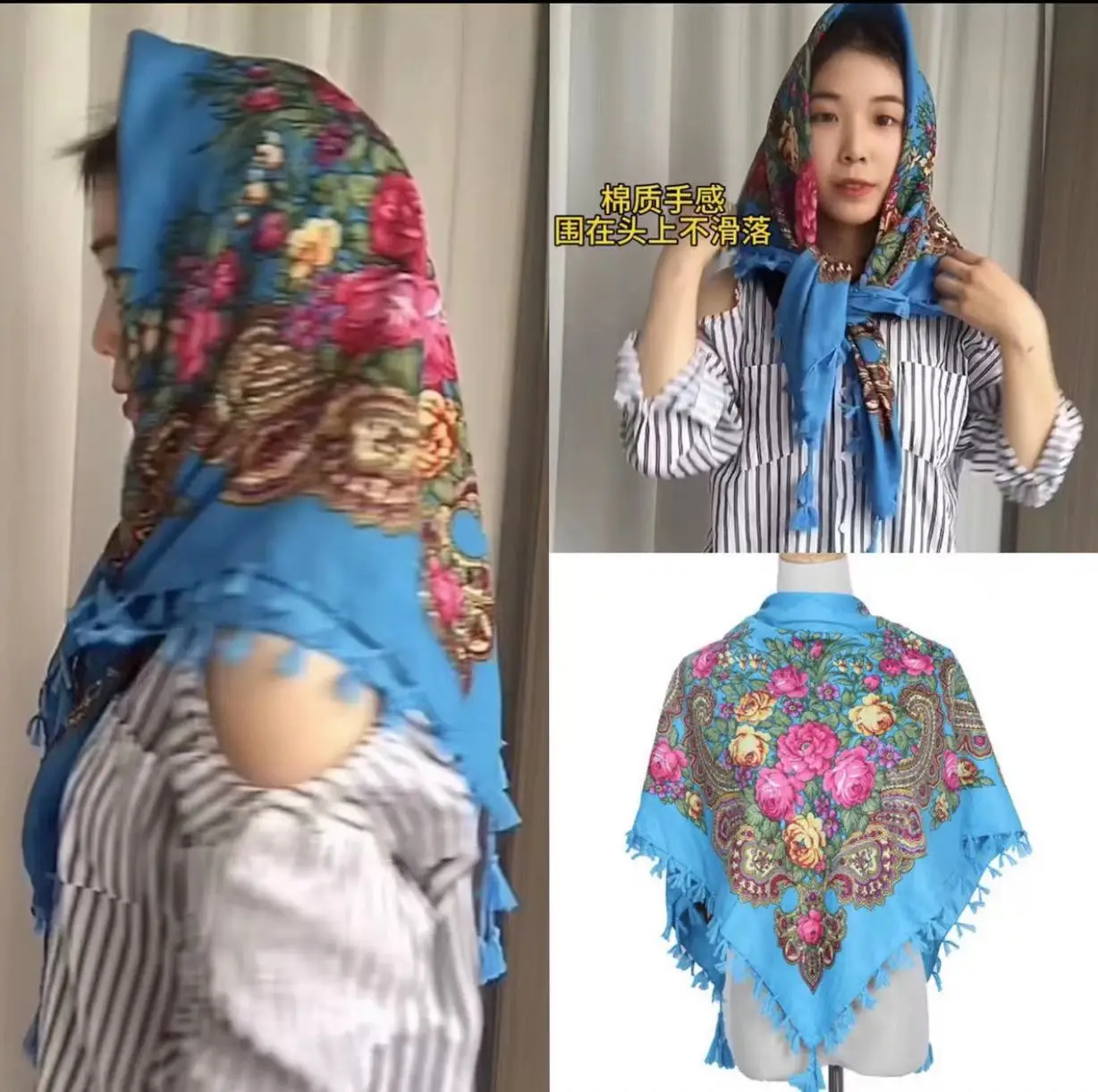 Ethnic Cotton Turban Women's Spring Scarf