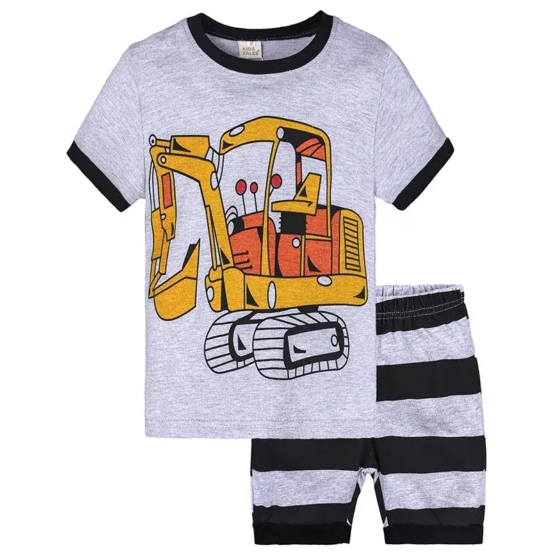 Purple Heart Print Boys T-Shirt & Shorts Set - Image 13