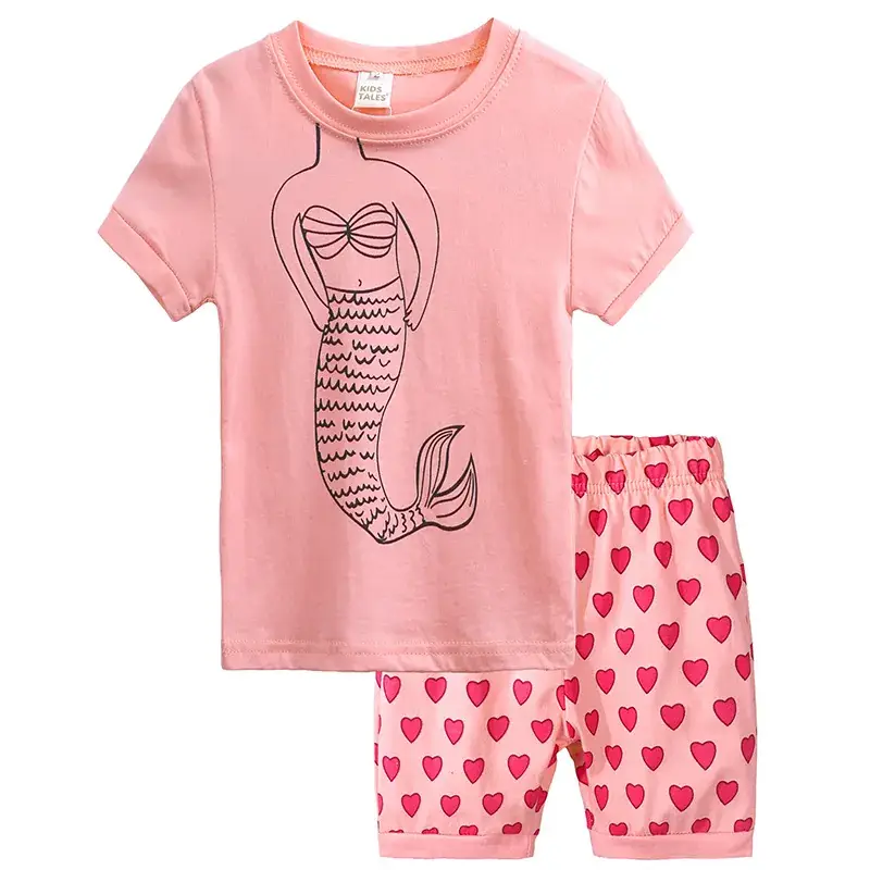 Purple Heart Print Boys T-Shirt & Shorts Set - Image 6