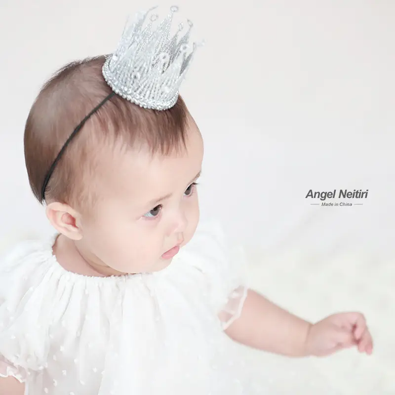 Gold & Silver Princess Baby Hairbands for Girls - Image 5
