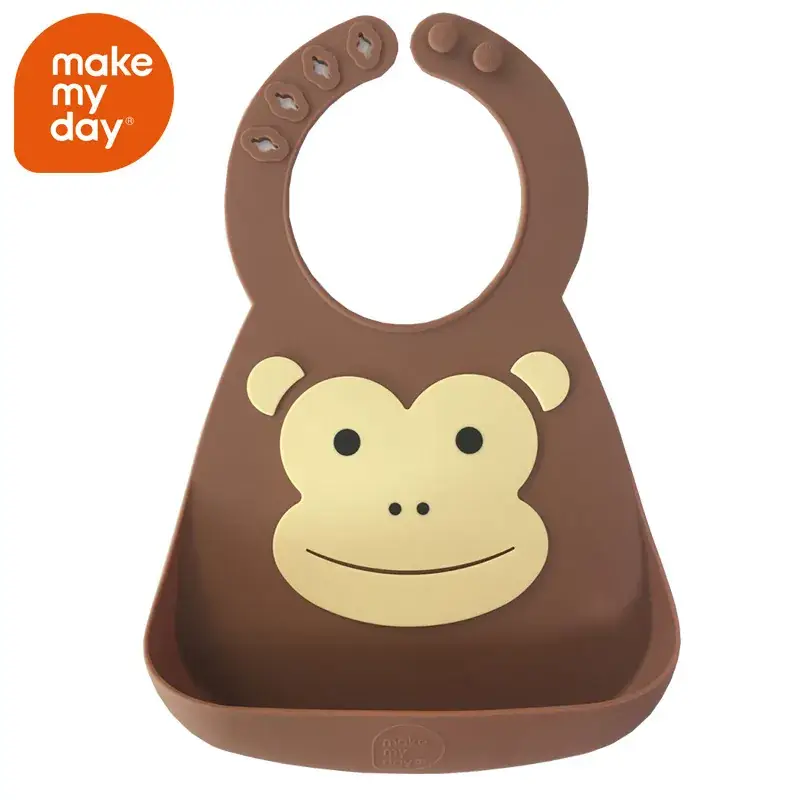 Adjustable Silicone Baby Bib with Bow for Newborns - Image 3