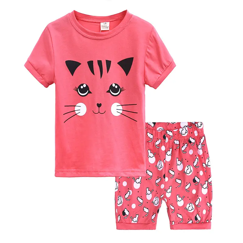Kids Dinosaur T-Shirt Shorts Set Gray Black - Image 13