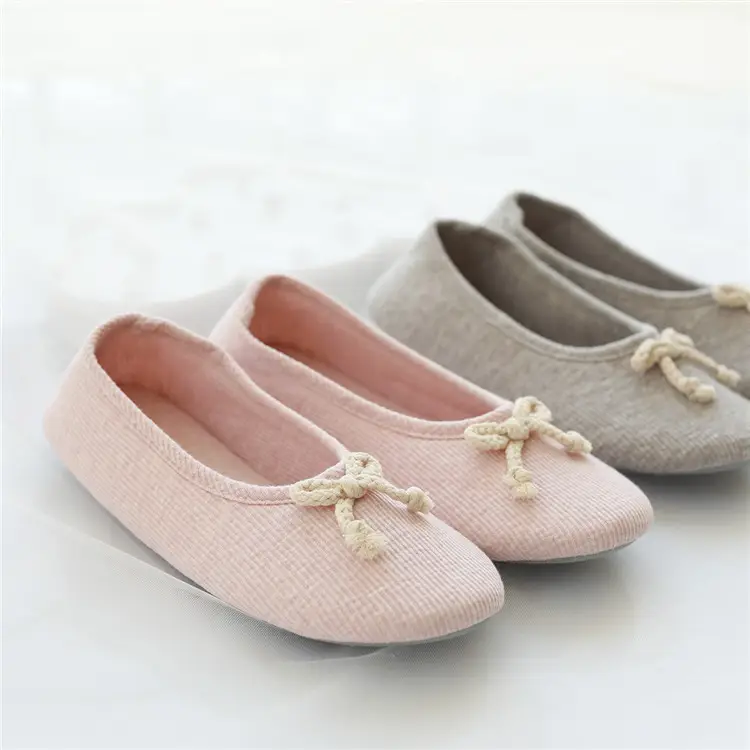 Postpartum Shoes for Spring and Autumn, Closed-Back Cotton Slippers, Breathable, Non-Slip, Indoor Soft-Soled Floor Shoes, Large Size Slippers for All Seasons