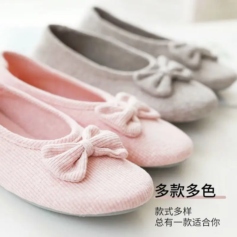 Postpartum Shoes for Spring and Autumn, Closed-Back Cotton Slippers, Breathable, Non-Slip, Indoor Soft-Soled Floor Shoes, Large Size Slippers for All Seasons — feature 13