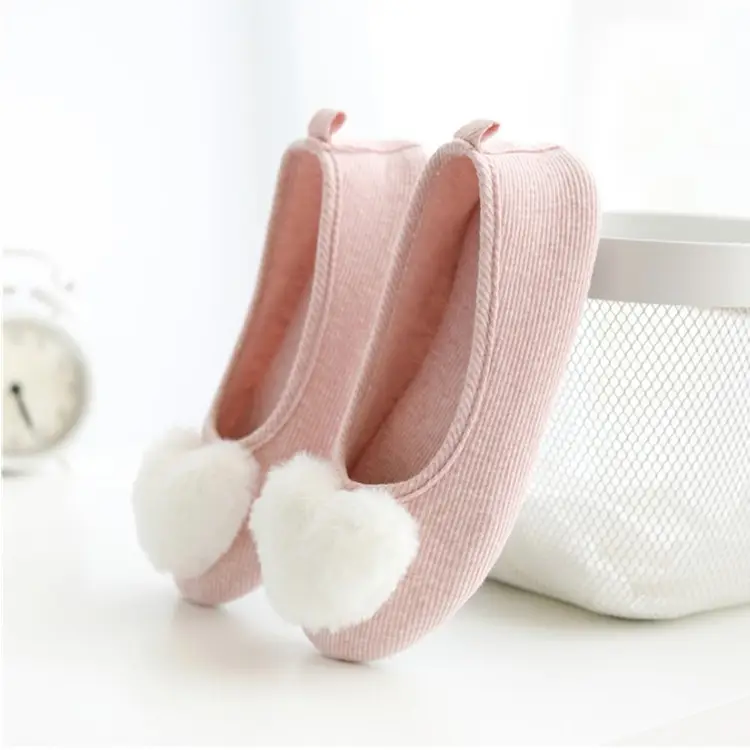 Postpartum Shoes for Spring and Autumn, Closed-Back Cotton Slippers, Breathable, Non-Slip, Indoor Soft-Soled Floor Shoes, Large Size Slippers for All Seasons