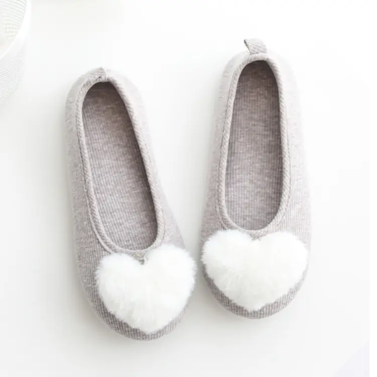 Postpartum Shoes for Spring and Autumn, Closed-Back Cotton Slippers, Breathable, Non-Slip, Indoor Soft-Soled Floor Shoes, Large Size Slippers for All Seasons