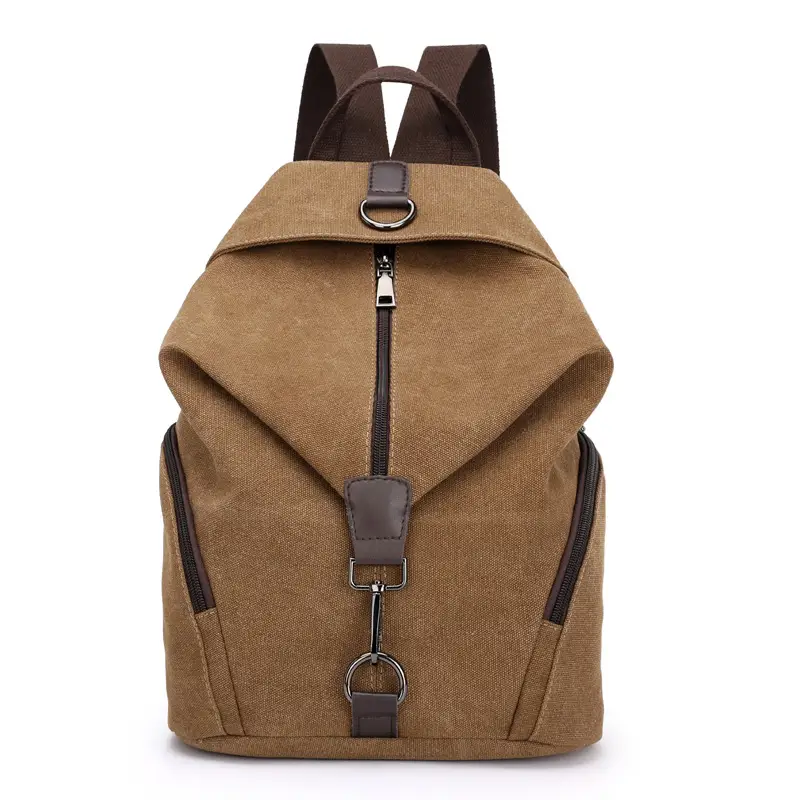 2025 Canvas Women's Backpack Retro College Style Blue - Image 3