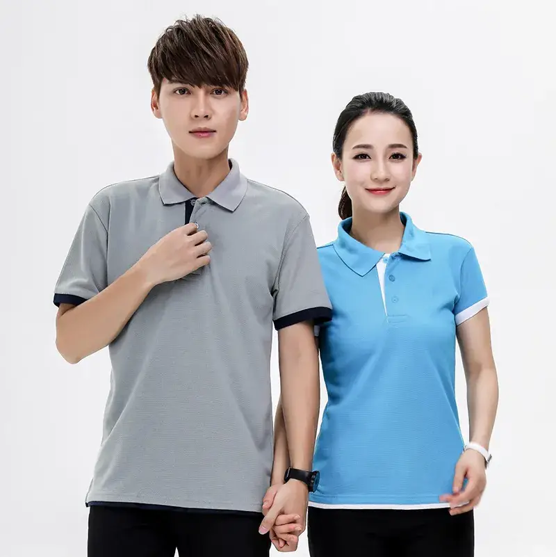 Men Black Polo Shirt with Red Trim & Logo