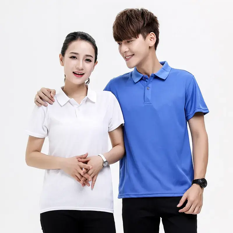 Light Blue Polo Shirt Free Customization