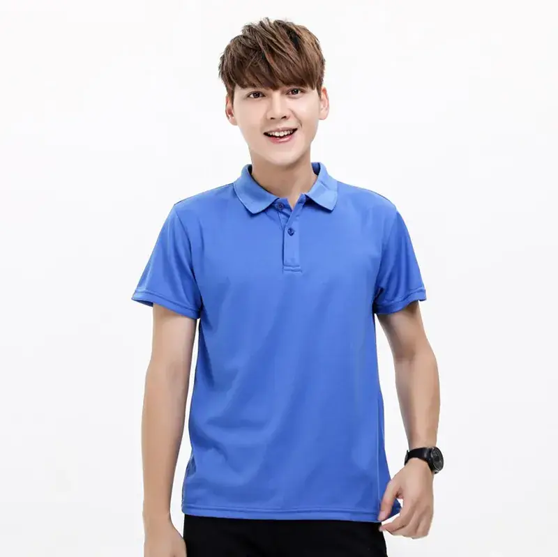 Light Blue Polo Shirt Free Customization