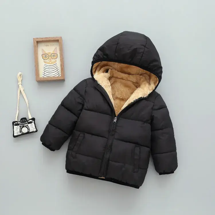 Off-season Cotton Padded Coat for Kids Boys Girls Warm - Image 3