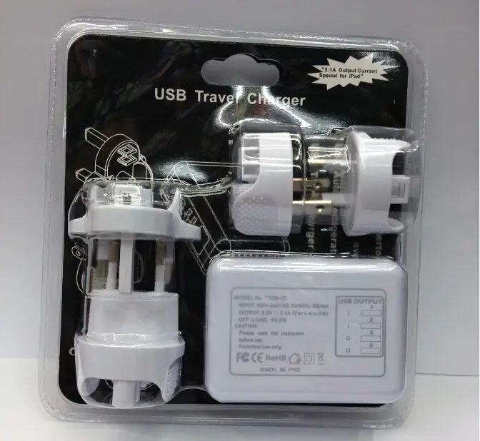 10.5W 5V 2A 4 USB Travel Charger - Image 2