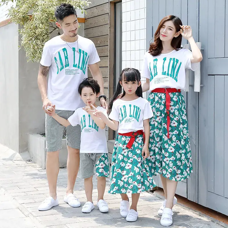 2023 Family 3Pc Summer T-Shirt Floral Suit - Image 5