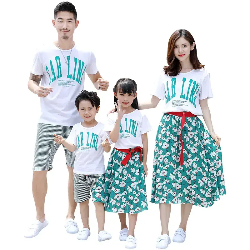 2023 Family 3Pc Summer T-Shirt Floral Suit - Image 6