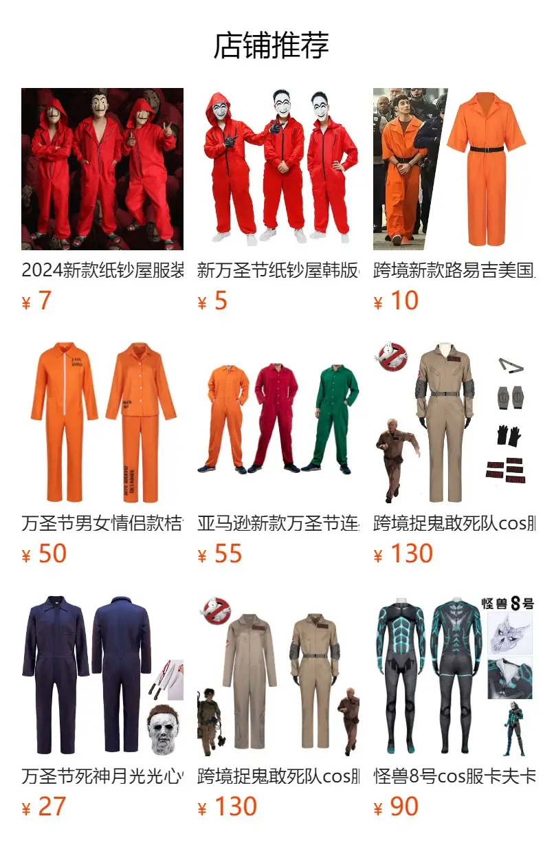 Halloween Clown Mask with Dali Jumpsuit Costume — feature 1