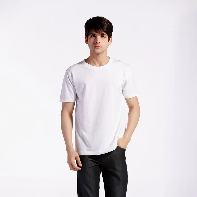 Summer T-Shirt Pure Cotton Solid Color Round Neck Short Sleeve — feature 7