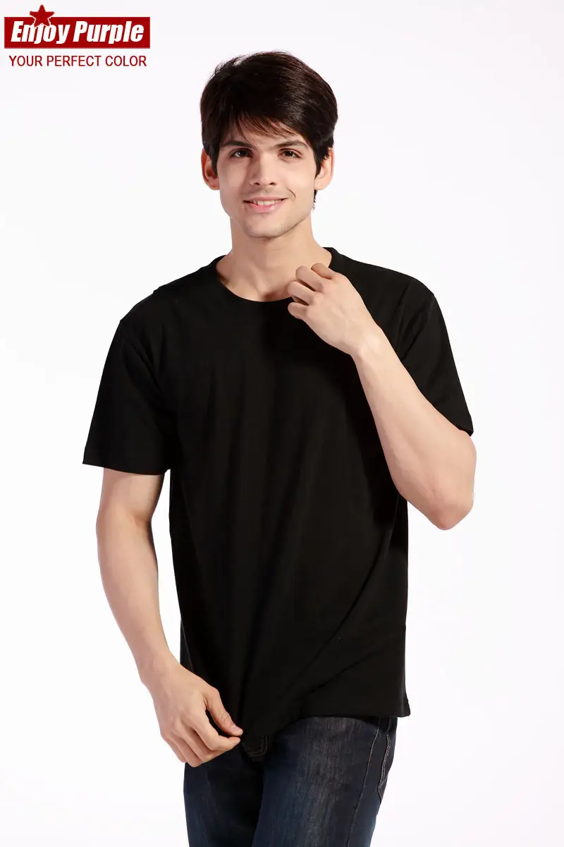 Summer T-Shirt Pure Cotton Solid Color Round Neck Short Sleeve — feature 9