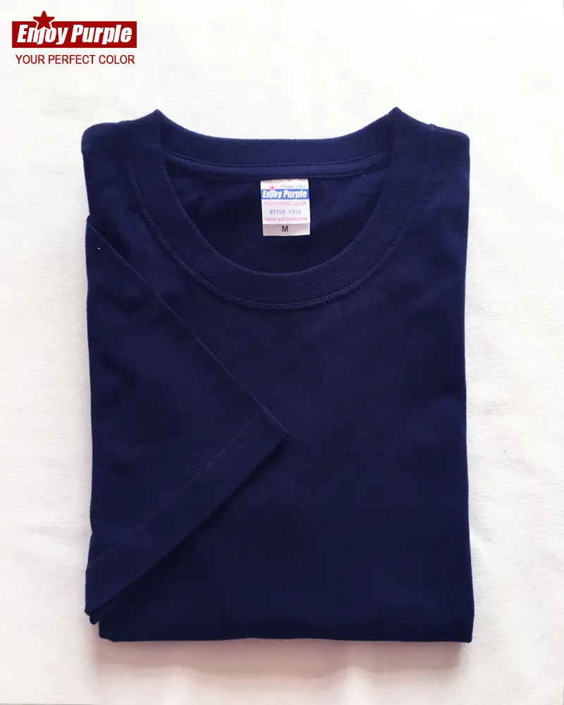 Summer T-Shirt Pure Cotton Solid Color Round Neck Short Sleeve - Image 11