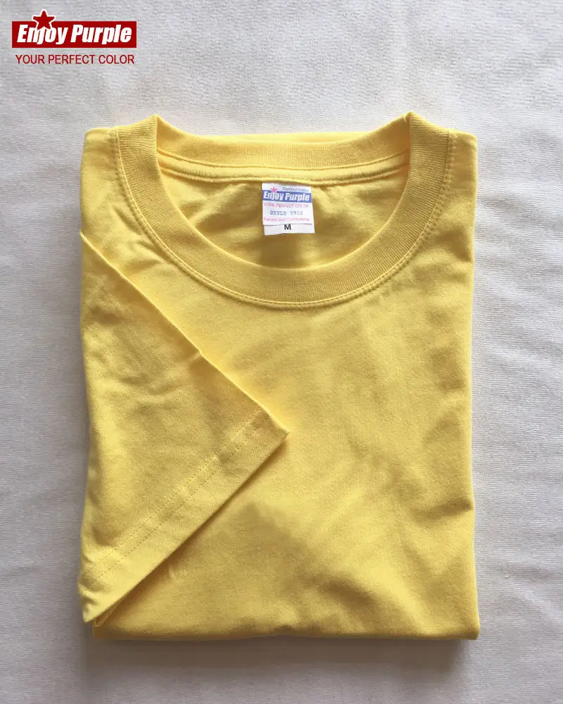 Summer T-Shirt Pure Cotton Solid Color Round Neck Short Sleeve - Image 12
