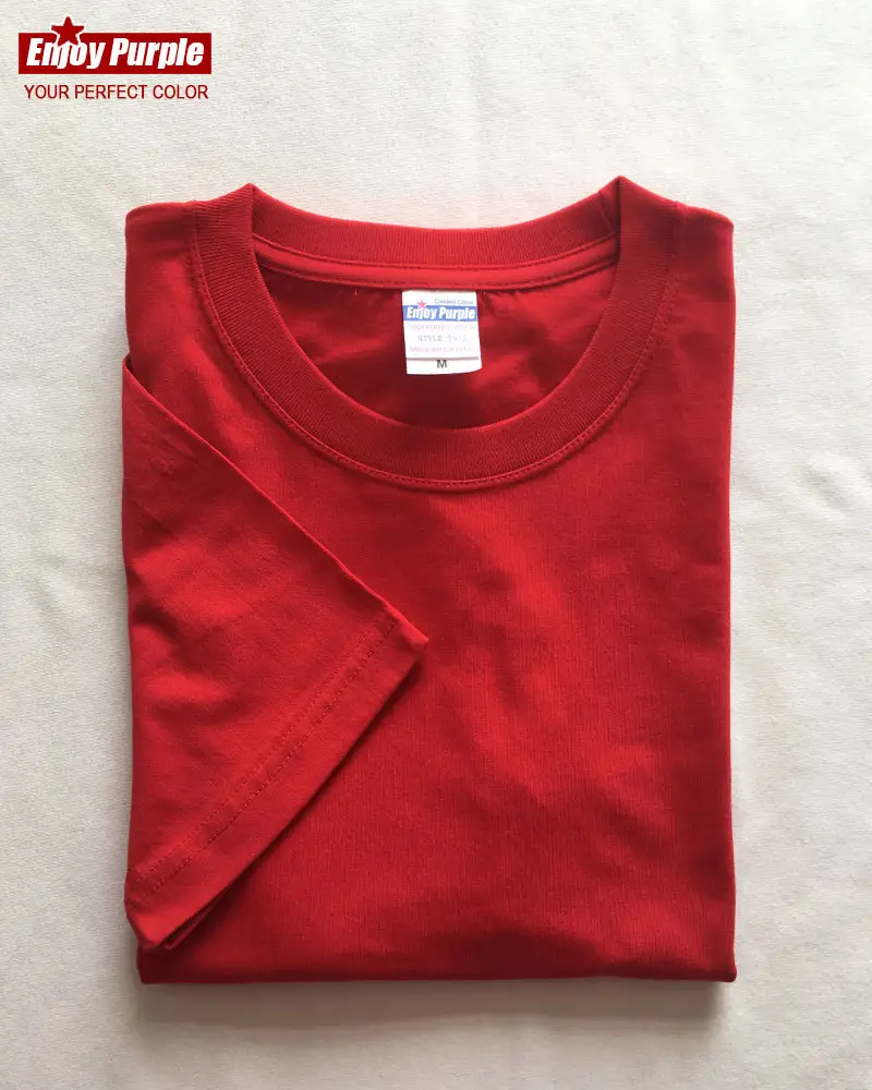 Summer T-Shirt Pure Cotton Solid Color Round Neck Short Sleeve - Image 17