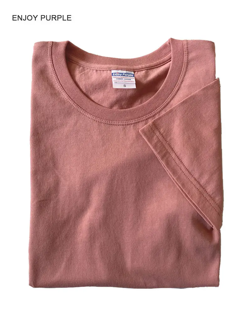 Summer T-Shirt Pure Cotton Solid Color Round Neck Short Sleeve - Image 20
