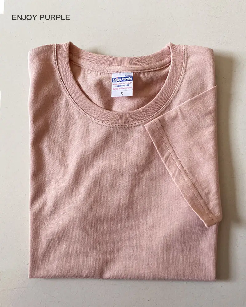 Summer T-Shirt Pure Cotton Solid Color Round Neck Short Sleeve - Image 21