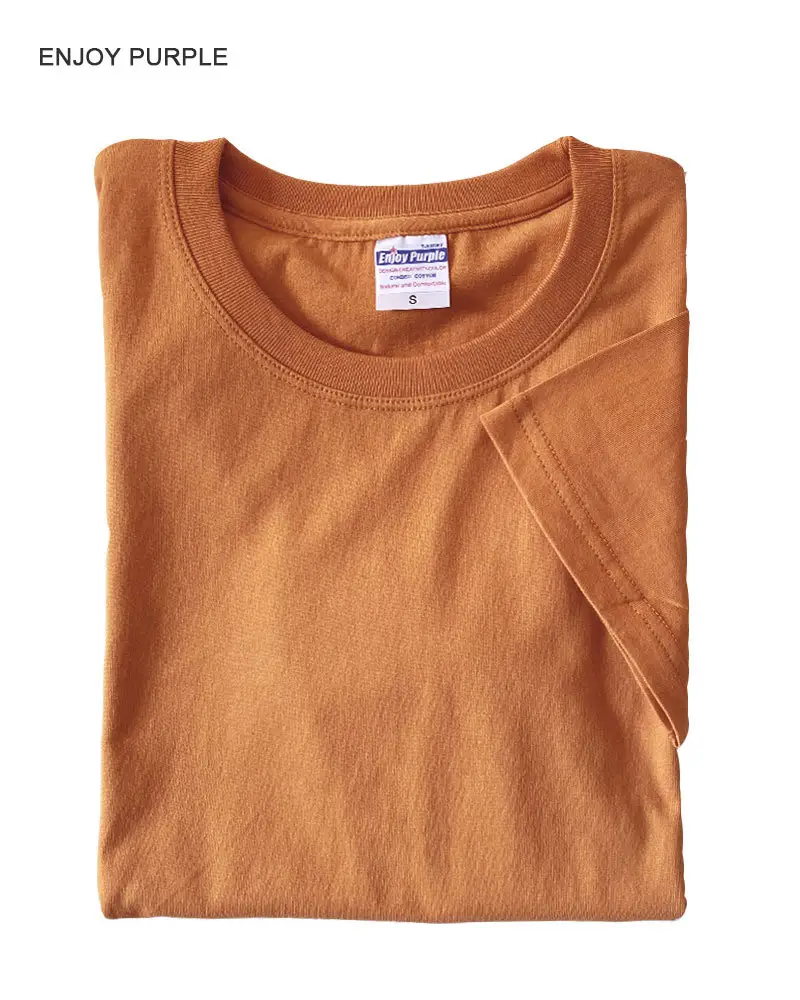 Summer T-Shirt Pure Cotton Solid Color Round Neck Short Sleeve - Image 22