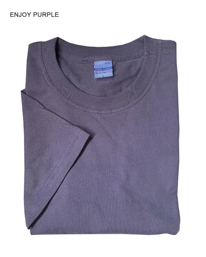 Summer T-Shirt Pure Cotton Solid Color Round Neck Short Sleeve - Image 25