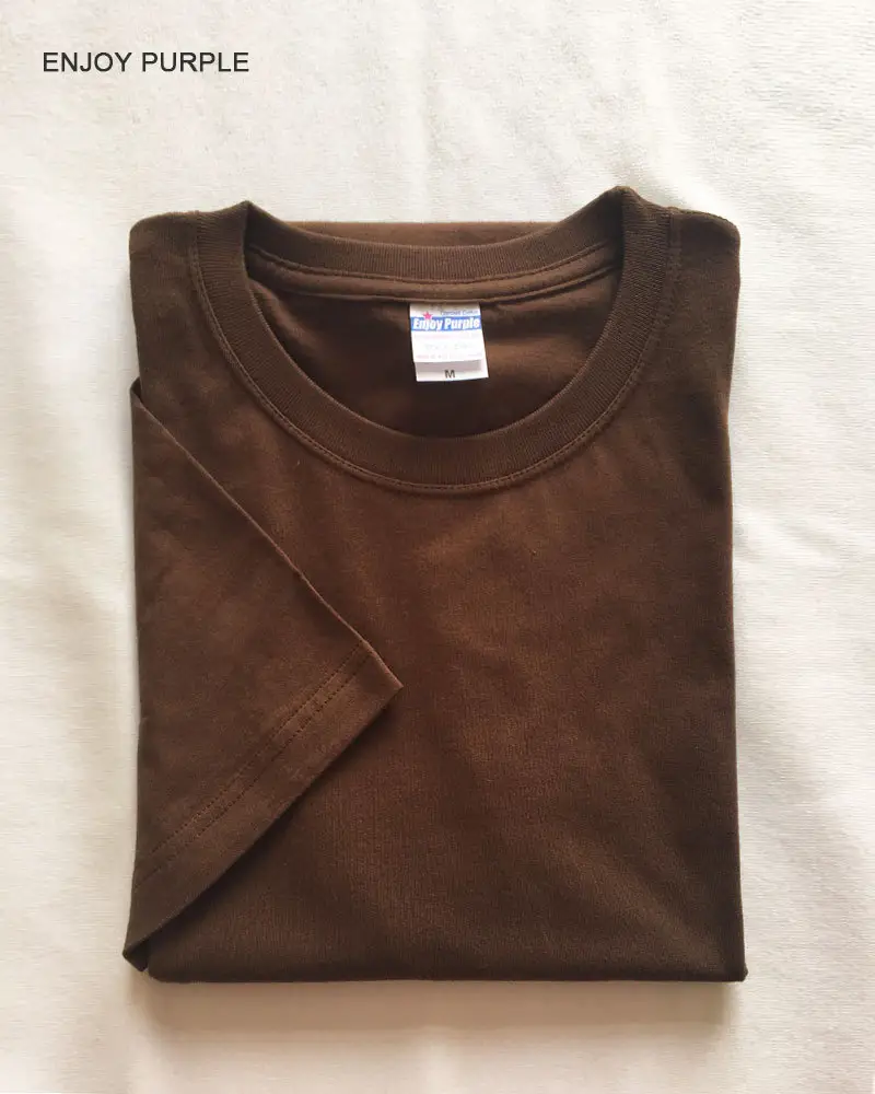 Summer T-Shirt Pure Cotton Solid Color Round Neck Short Sleeve - Image 7