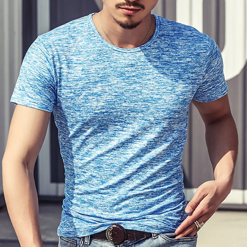 Men Printed Short Sleeve T-Shirt Calvin Klein Grey - Image 7