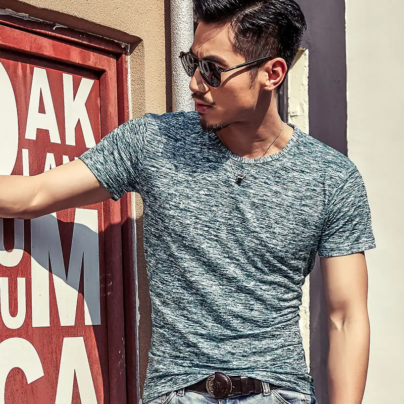 Men Printed Short Sleeve T-Shirt Calvin Klein Grey - Image 3