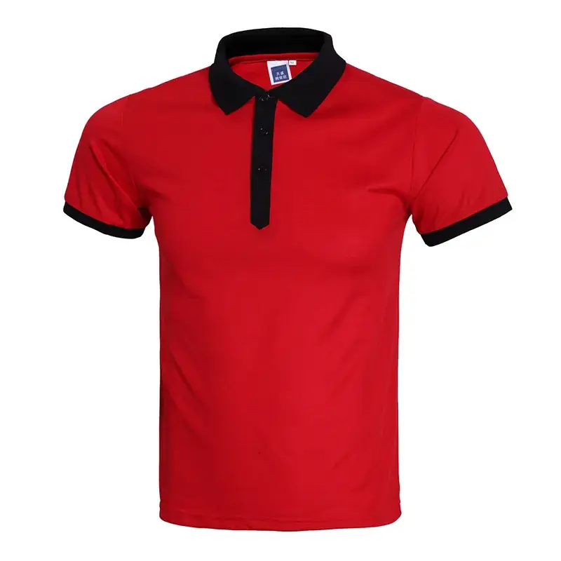Men Cotton Polo Shirt White Blue Summer - Image 15