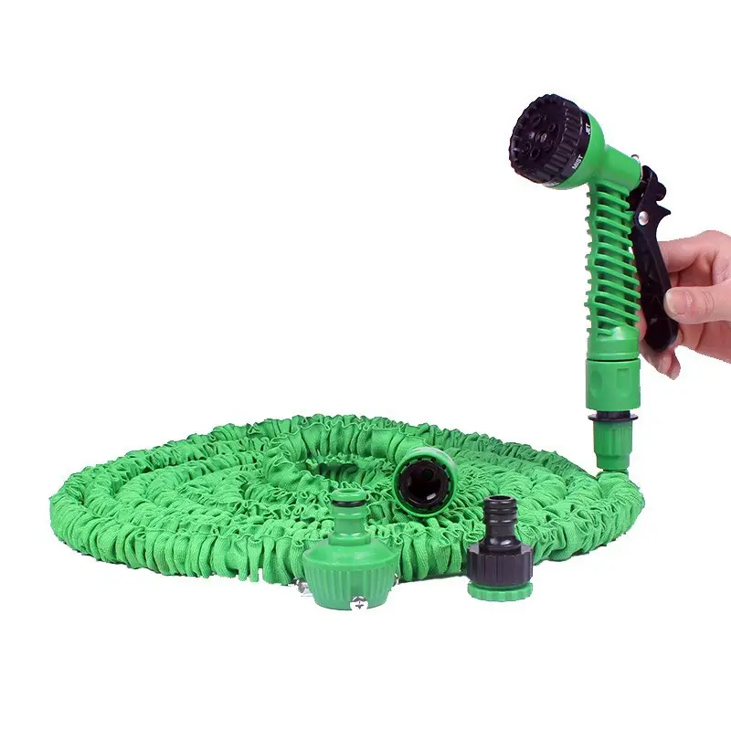 Cross-border special for triple magic garden telescopic water pipe high-pressure car wash water gun water flower watering hose car wash set