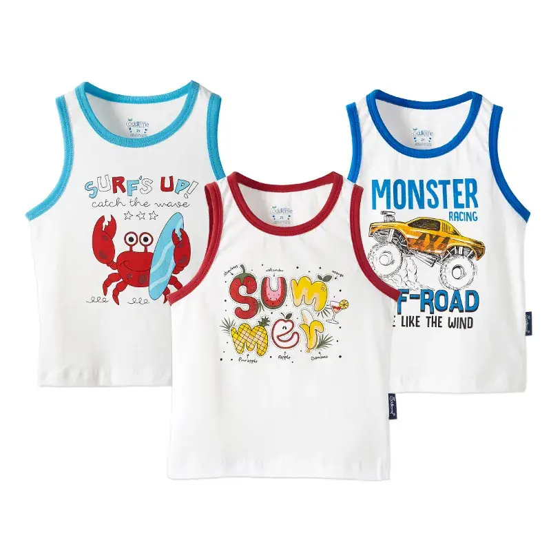 Kids Boys Vest Red Crab Summer 2018