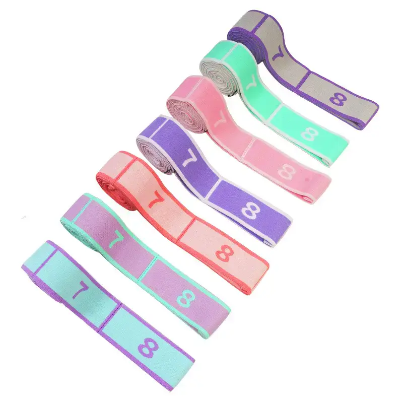 Cross-Border Supply of Yoga Resistance Bands, Fitness Resistance Bands, Dance Training Bands for Adults and Children, Digital Stretch Resistance Bands - Image 36