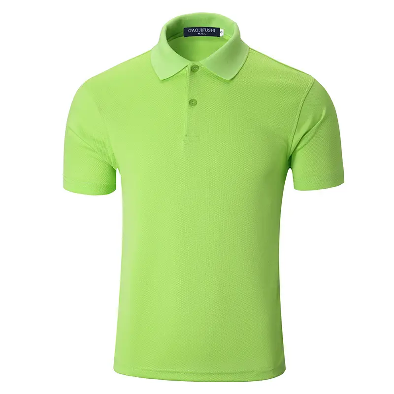 Men Yellow Polo T-Shirt with Logo Custom Print