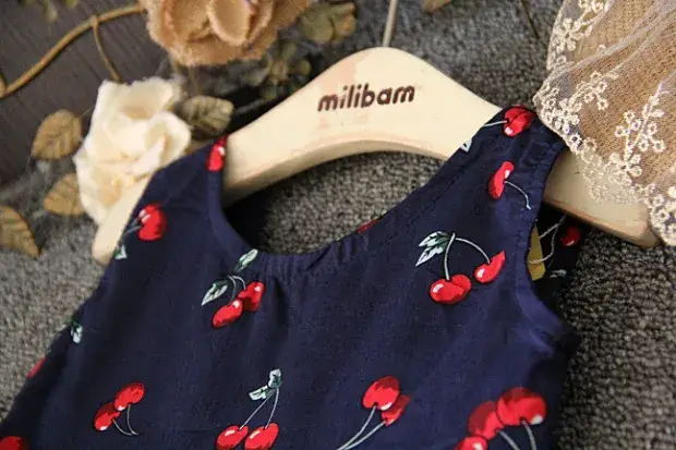 Korean Princess Sleeveless Printed Dress for Girls — feature 19