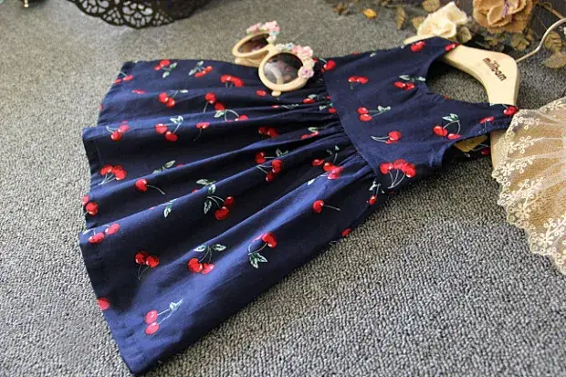 Korean Princess Sleeveless Printed Dress for Girls — feature 22