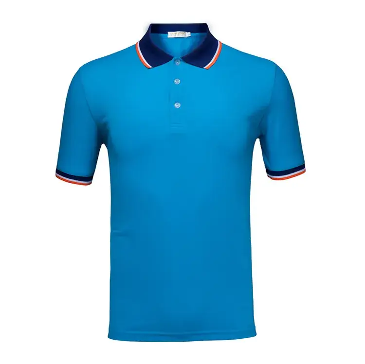 Green Polo Shirt with Orange Trim for Men - Image 12