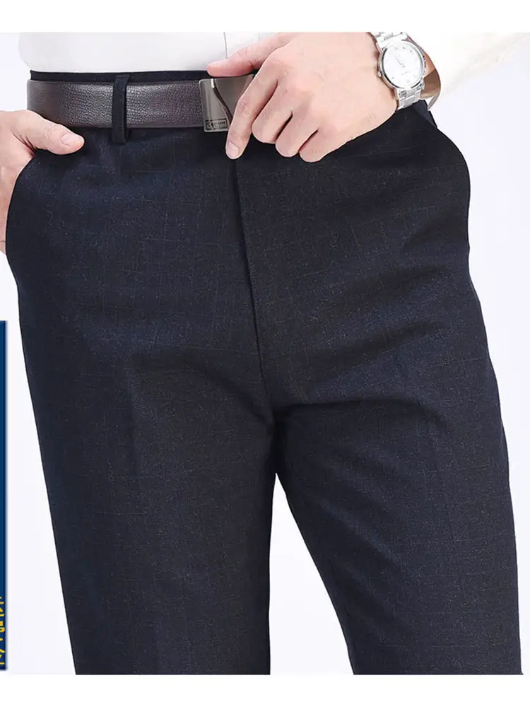 Men Thick Waistband Pants Black 50+ - Image 23