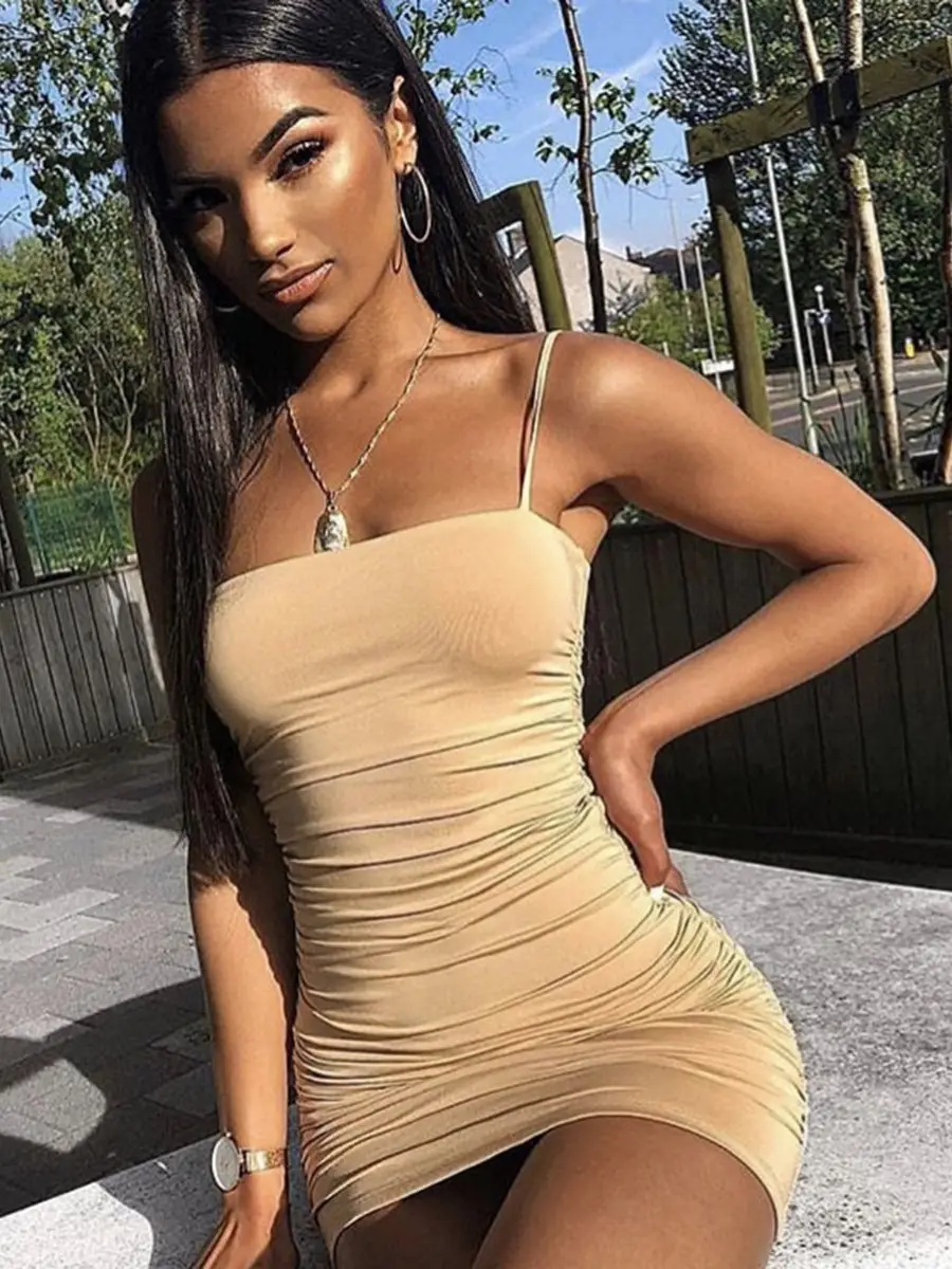 European & American Summer Sexy Suspender Nightclub Dress - Image 8