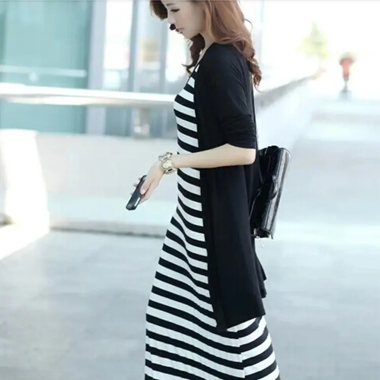 200kg Women's Black Long Vest Dress Plus Size