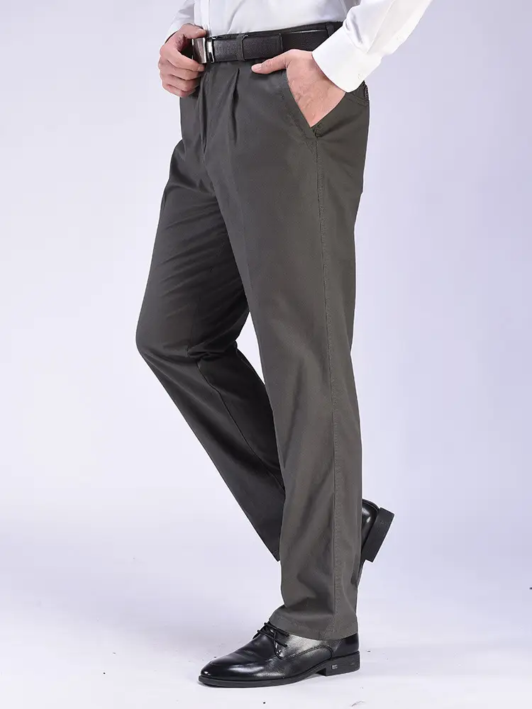 Men's Pure Cotton Loose Fitting Pants Grey - Image 30