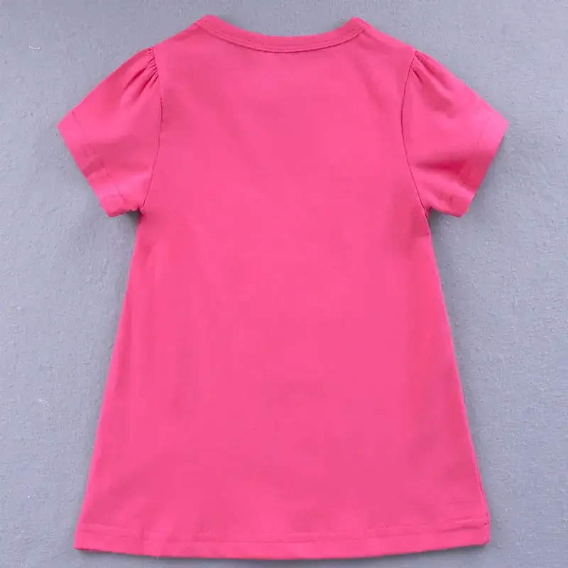 Girls Pink Monkey Print Short Sleeve Suit 2025