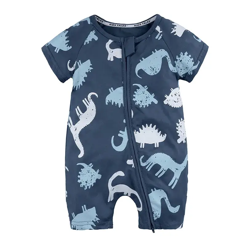 Baby Dinosaur Printed Shorts Set Blue