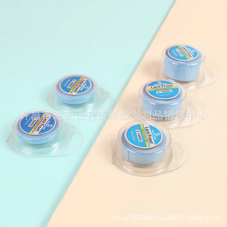 Traceless Blue Lace Hair Film 3 Yards - Image 5