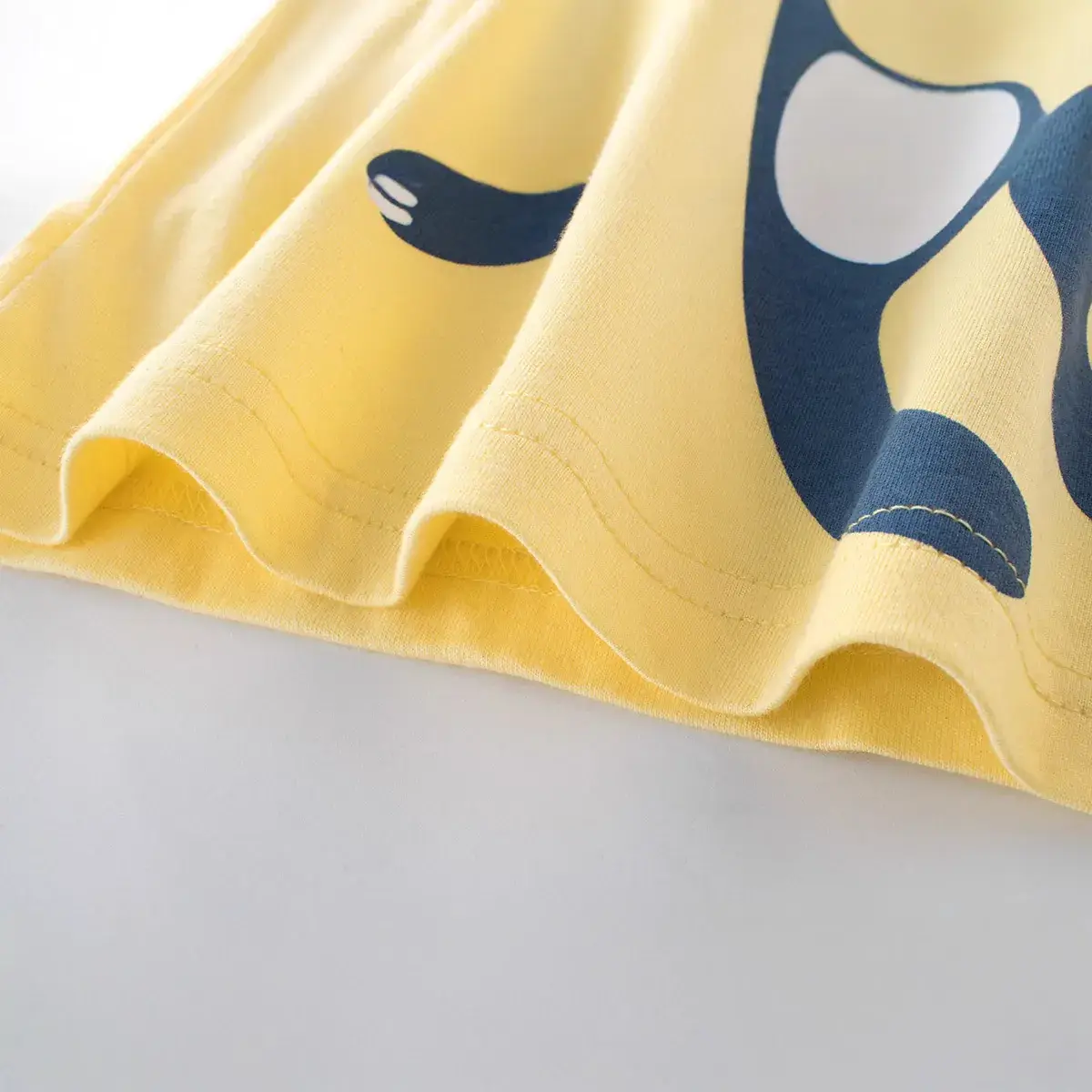 Boys Cartoon T-Shirts 2024 Summer Cotton White Yellow Blue - Image 6