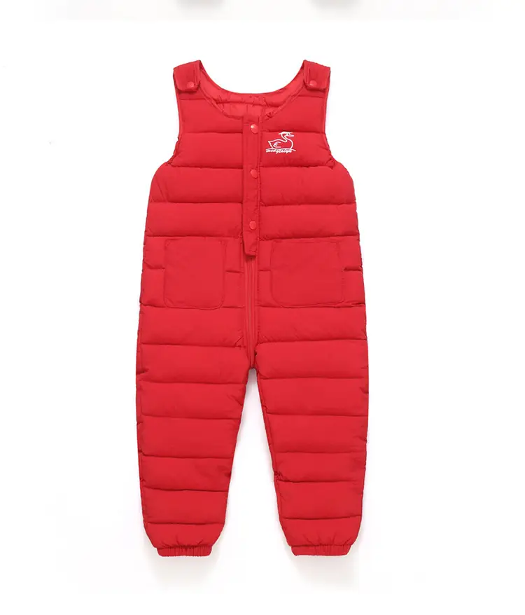 Black Padded Infant Jumpsuit with Suspenders Medium — feature 13